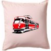 Električka T3R farebná - Vankúš 50x50 - 50x50 - Vrátane výplne ( Svetloružová )
