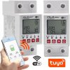 Qoltec Inteligentný relé 63A WiFi s meračom prúdu DIN Tuya Timer