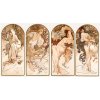 Plagát, Obraz - The Seasons (1897), Alfons Mucha, 40 × 22.2 cm