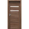 PORTA Doors SET Rámové dvere VERTE HOME H.2 so sklom, fólia Orech verona 2 + zárubeň PD-VER-H2_ORECHVERONA2