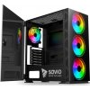 SAVIO PC skrine Prime X1 ARGB Glass Čierna