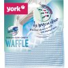 York Waffle Odolná Waflová mikrovláknová utierka modrý 35x35 cm