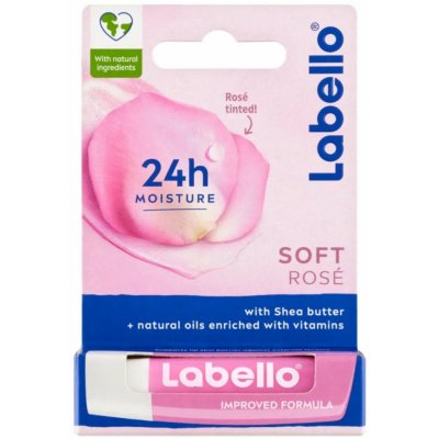 Labello Soft Rosé tyčinka na pery 12 x 4,8 g
