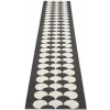Pappelina Koberec POPPY Black/Vanilla – čierny, veľkosť koberca 70 x 350 cm