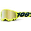 100% ACCURI 2 Goggle - Fluo/Yellow - Mirror Gold Lens