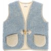 detská vlnená vesta z ovčej vlny modrá