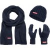 Lambretta Zimný set Unisex Šál Rukavice Čiapka Modrá