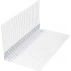 Den Braven Z00076 - Kombi lišta rohová (PLAST) s tkaninou 10 × 10 cm, 2,5 m