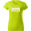 T-ričko Alfa Romeo 156 dámske tričko Farba trička: Limetková, Farba potlače: Biela, Veľkosť: M