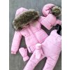 Anabel zimná bunda Farba: Baby pink, Veľkosť: 152/158