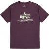 Alpha Industries Basic T-Shirt Plum tričko pánske Veľkosť: L, Farba: fialová