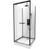 Sprchový box Aurlane Metro 90 x 90 x 230 cm čierna
