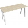 Hobis Pracovný stôl UNI A, 140x75,5x60 cm, agát/biela