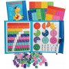 Ułamki kniha Montessori matematika magnetické puzzle vymazateľné pero