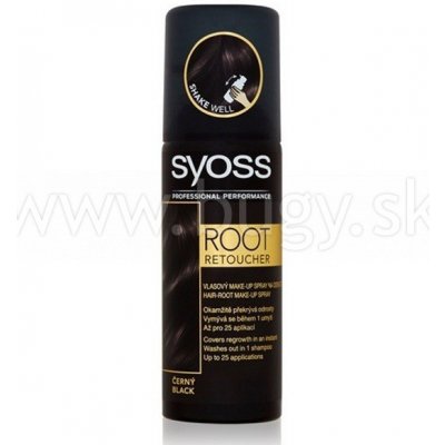 Syoss Root Retoucher tónovacia farba na odrasty v spreji Black 120 ml