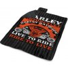 Sablio Plážová deka Harley-Davidson Live to ride, ride to live: 200x140 cm