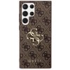 Guess PU 4G Metal Logo Samsung Galaxy S24 Ultra hnedé