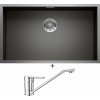 Blanco ZEROX 700-U nerez Dark Steel 526244 + Deante CORIO BFC 060M chróm