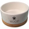 Dog Fantasy Woof miska keramická Woof s bambus. podložkou 16x6,5 cm