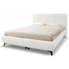 Wilsondo Čalúnená manželská posteľ s úložným priestorom Quella 140x200 - biela