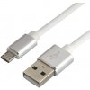 Kábel Micro USB everActive CBS-1MW silikón biely 1m