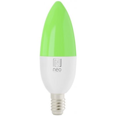 IMMAX NEO SMART žárovka LED E14 6W RGB+CCT barevná a bílá, stmívatelná, Wi-Fi, TUYA 07716L
