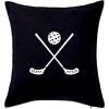 Florbalové hokejky - Vankúš 50x50 - 50x50 - Vrátane výplne ( Čierna )