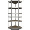 Fistar Rohový regál 2400x700x400x425 mm kovový zinkovaný 6-policový, nosnosť 900 kg