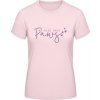 E190 Tričko s Dizajnom - Moje deti majú labky - Orchideová ružová - XL - Dámske