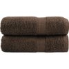PREMIUM UTERÁKY SOLUND 2 KS HNEDÉ 30X30CM 600 G/CM2