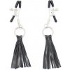 OhMama Fetish PU Tassel Nipple Clamps