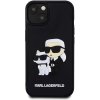Karl Lagerfeld 3D Rubber Karl and Choupette iPhone 13 čierne