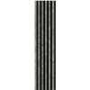 Akustické dekoračné panely, loft 3D lamely na sivom filcovom podklade, rozmer 270 x 30 cm, IMPOL TRADE