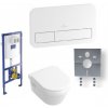 VILLEROY & BOCH Architectura predstenový set ViConnect, WC misa DirectFlush, sedátko SoftClosing, tlačítko biele 5684HR01SET1