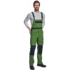Australian Line STANMORE montérkové nohavice s náprsenkou ZELENÁ čierna