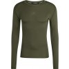 Pánske športové tričko adidas, TECHFIT LS TEE tmavo sivá,Khaki L
