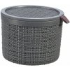 CURVER JUTE 2L Košík okrúhly 17 x 17 x 13 cm, tmavo sivý 01903-G44