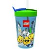 Lego Iconic Boy fľaša so slamkou modrá zelená 500ml