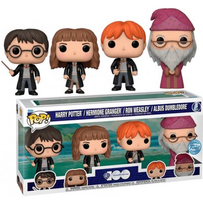 Funko POP! 4-Pack Warner Brothers 100th Anniversary - Harry Potter / Hermione Granger / Ron Weasley / Albus Dumbledore Special Edition