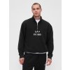 GAP Oversize sweatshirt VintageSoft - Men's čierna | biela M GAP 1200146621049
