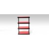 Audio stolek NorStone Esse Hifi - black satin/red glass