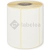 Labelea Samolepiace TERMO etikety 100x50 mm biele papierové, 1000 etikiet na rolke, Farba etikiet Biela, Vnútorný priemer dutinky 40 mm ETM100050W