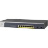 Prepínač NETGEAR GS510TPP 8×1Gb PoE+ s 2× SFP (190 W)