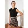 Dámske kraťasy Trendyol Patterned čierna 34 Trendyol 8682582781267