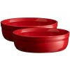 Emile Henry Miska na crème brûlée 12 cm, sada 2 ks, bordovo červená