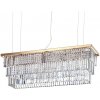 Ideal Lux | Ideal Lux - Krištáľový luster na lanku MARTINEZ 8xE14/40W/230V zlatá | ID213583