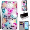 Peňaženkové kožené puzdro DRAWING na Xiaomi Mi 10T Lite 5G - Gradient Colorful Flower