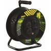 EMOS SK s.r.o. Vonkajší predlžovací kábel na bubne 50 m / 4 zásuvky / čierny / guma / 230 V / 1,5 mm2