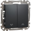 Schneider Electric SCHNEIDER SDD114104 Sedna Spínač žaluzií, antracit