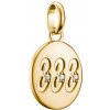 THOMAS SABO CONNECT prívesok charm Angel number 333 with stones gold-plated CC1250-414-14
